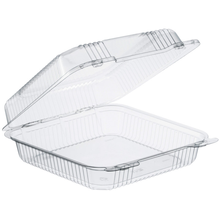 Plastic Hinged Deli Container OPS "StayLock" Clear 1120ml (100 Units)  