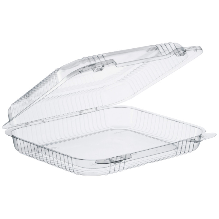 Plastic Hinged Deli Container OPS "StayLock" Clear 730ml (125 Units)  