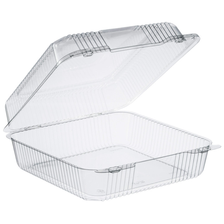 Plastic Hinged Deli Container OPS "StayLock" Clear 2240ml (125 Units)  