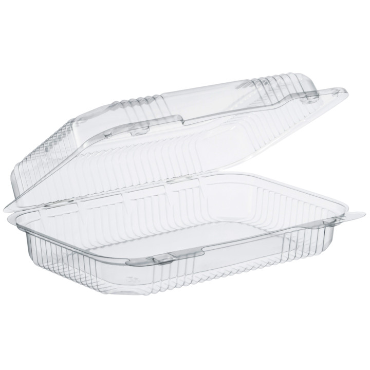 Plastic Hinged Deli Container OPS "StayLock" Clear 1080ml (125 Units)  