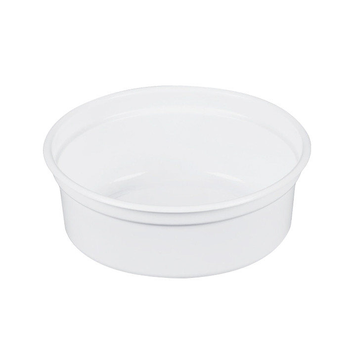 Plastic Deli Container PP "Deli" 8Oz/266ml White Ø12cm (500 Units)