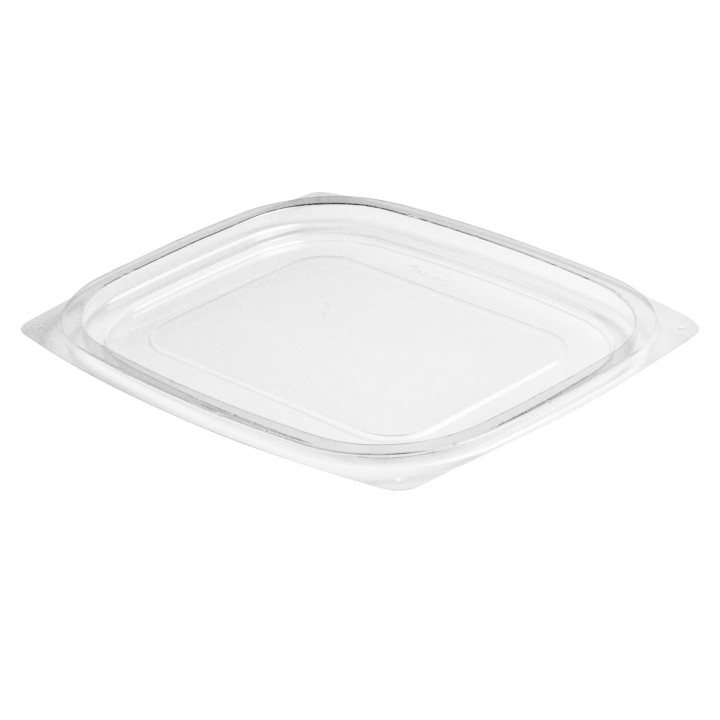 Plastic Lid OPS for Deli Container Flat Clear 237/355/473ml (63 Units)  