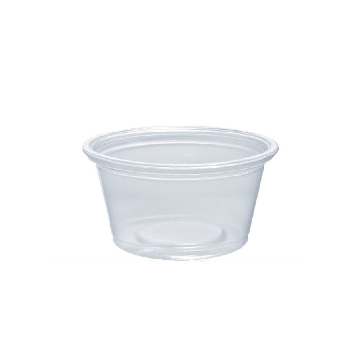 Plastic Souffle Cup PP Clear 25ml Ø4,8cm (125 Units)  