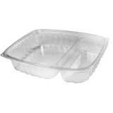 Plastic Deli Container OPS "ClearPac" 2 Compartments Clear 887ml (63 Units)  