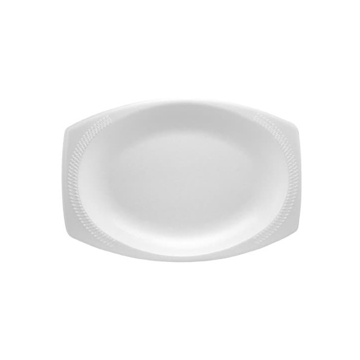 Foam Tray "Quiet Classic" White 23X18cm (125 Units)  