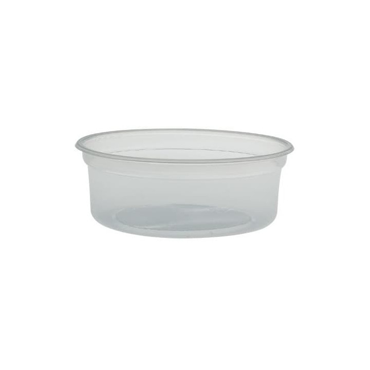 Plastic Deli Container PP "Deli" 8Oz/266ml Transp Ø12cm (500 Units)