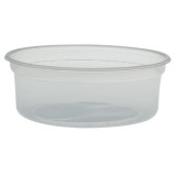 Plastic Deli Container PP "Deli" 8Oz/266ml Clear Ø12cm (25 Units) 