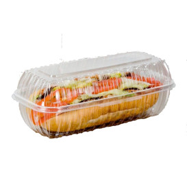 Plastic Hinged Deli Container OPS "Clear Seal" 290ml (200 Units)
