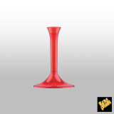 Disposable Stem for Plastic Glass Red Clear (20 Units)