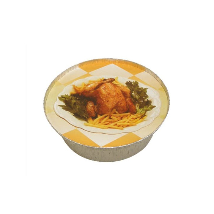 Paper Lid for Roast Chicken Round Shape 1900ml (500 Units)