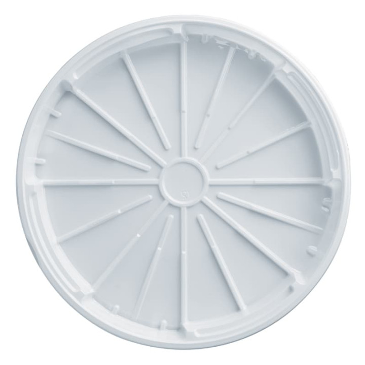 Plastic Lid PS for Pizza White 32 cm (100 Units)  