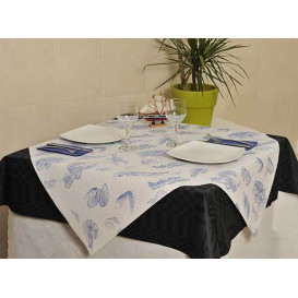 Pre-Cut Paper Tablecloth 1x1m White "Marisco" 37g 1x1m (400 Units)