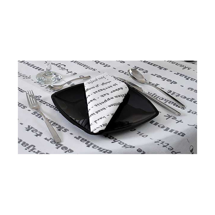 Airlaid Napkins "Buen Provecho" 40x40cm (50 Units) 