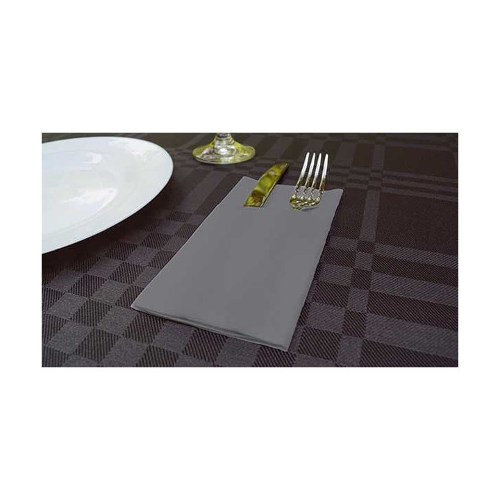 Pocket Fold Airlaid Napkins "Kanguro" Grey 40x40cm (480 Units)