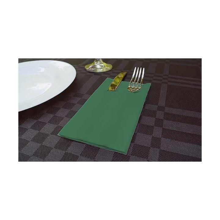 Pocket Fold Airlaid Napkins "Kanguro" Green 40x40cm (30 Units) 