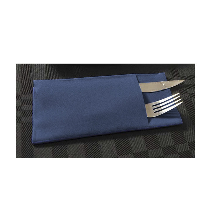 Pocket Fold Airlaid Napkins "Kanguro" Blue 40x40cm (480 Units)