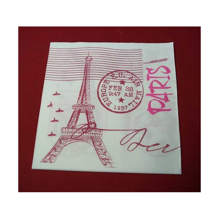 Paper Napkin Double Point "Paris" 40x40cm (50 Units) 