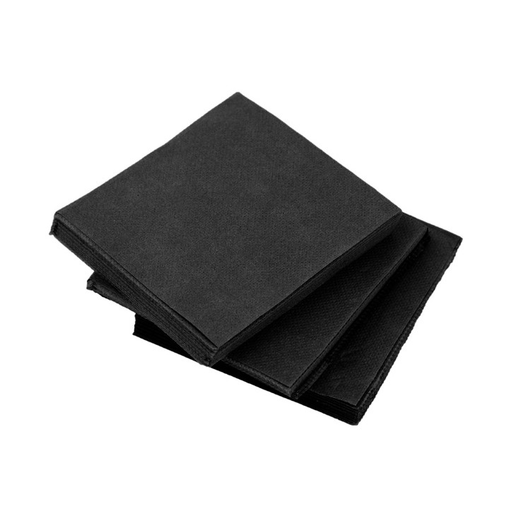Paper Napkin Micropoint Black 20x20cm 2C (100 Units)  