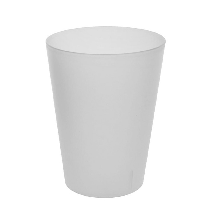 Plastic Pint Glass PP Reusable Translucent 500ml (16 Units) 