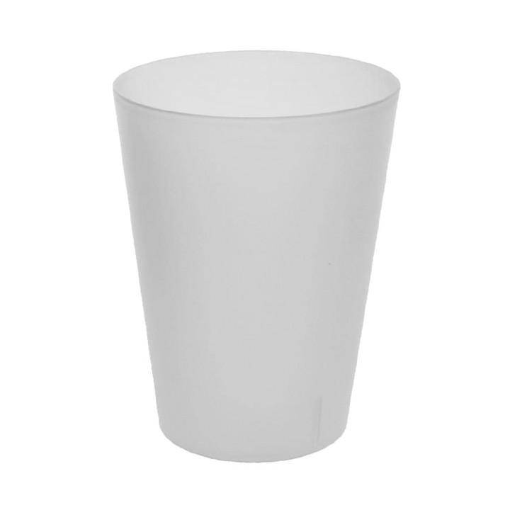 Plastic Pint Glass PP Reusable Translucent 500ml (16 Units) 