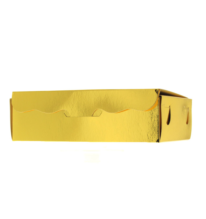 Paper Bakery Box Gold 11x6,5x2,5cm 100g (100 Units)