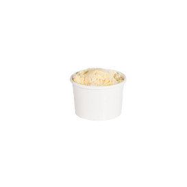 Paper Container White 8Oz/237ml Ø9,1cm (25 Units) 