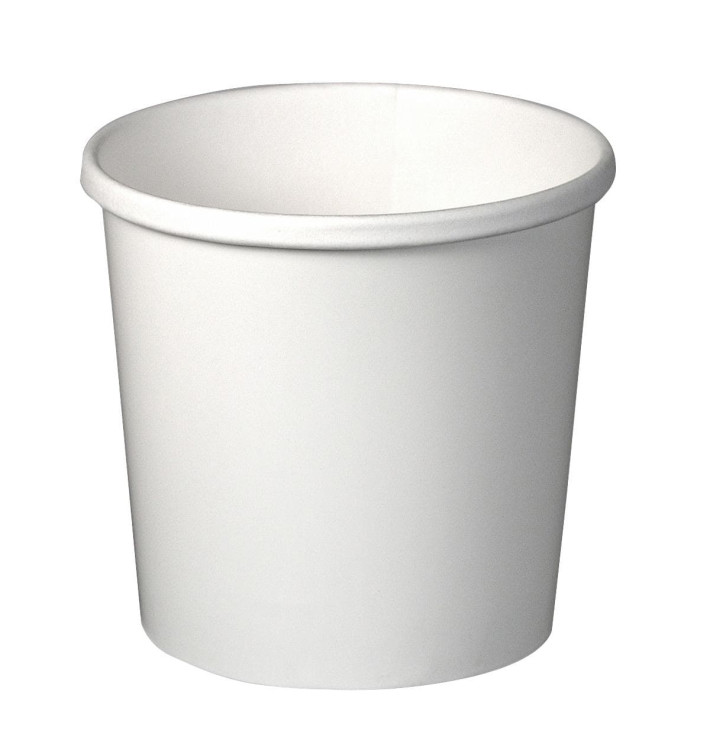 Paper Container White 12Oz/355ml Ø9,1cm (25 Units) 