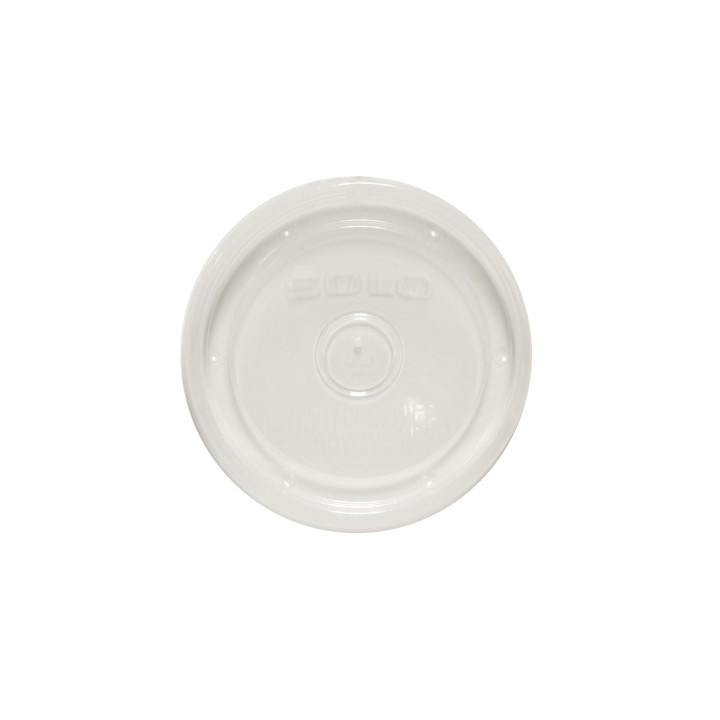 Plastic Lid PP Flat Translucent Ø9,1cm (50 Units)
