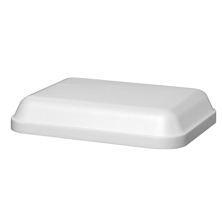 Foam Lid for Foam Container "Diner-Pack" Rectangular Shape White 740ml (200 Units)