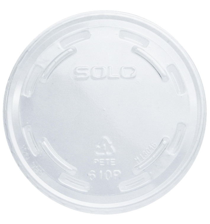 Plastic Lid PET Crystal Flat Ø7,8cm (100 Units)  