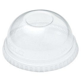 Plastic Dome Lid PET Crystal Ø7,3cm (125 Units)  
