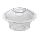 Plastic Deli Container 375ml + Plastic Lid "Press&Dress" + Portion Cup (50 Units)