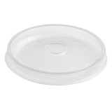 Plastic Lid PP Flat Translucent Ø9,1cm (50 Units)