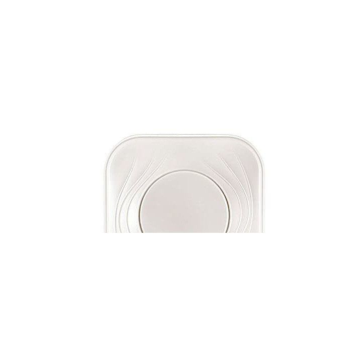 Plastic Plate PP "X-Table" Square shape Pearl 23 cm (8 Units) 