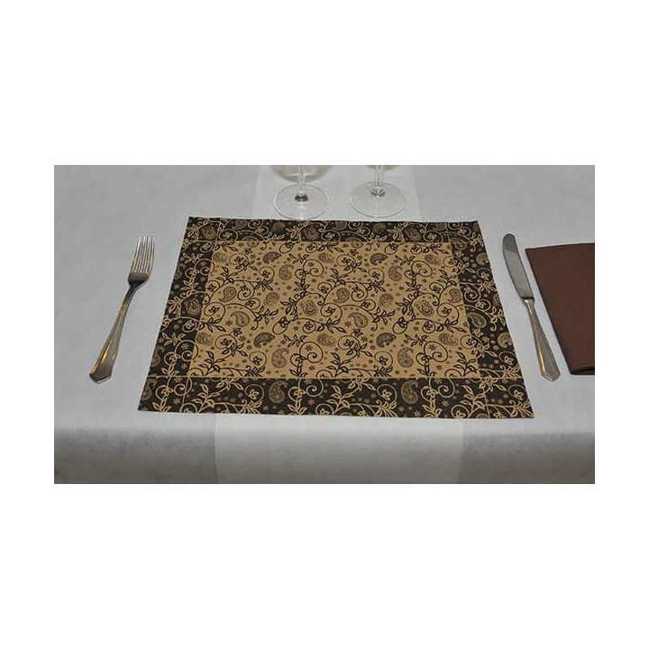 Paper Placemats 30x40cm Kraft "Cachemir" 50g (2500 Units)