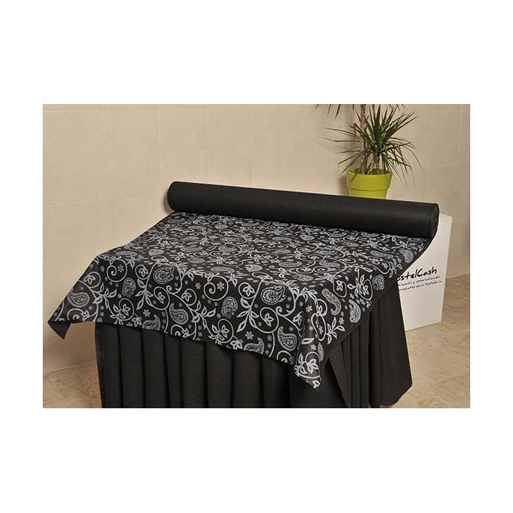Novotex Tablecloth Roll Black "Cachemir" P40cm 1,2x50m  (1 Unit)