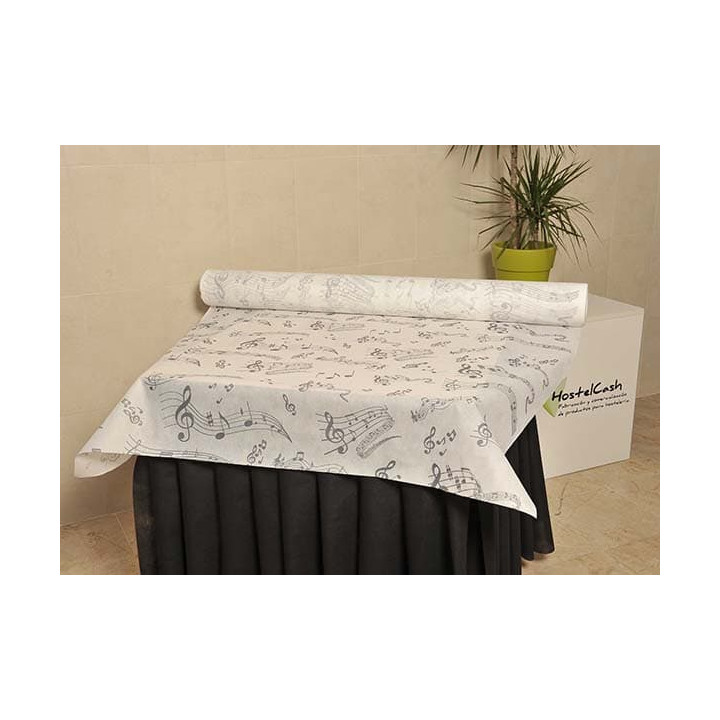 Novotex Tablecloth Roll White "Música" P40cm 1,2x50m  (1 Unit)