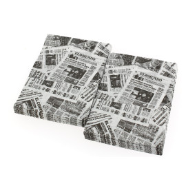 White Sulphite Paper Dispenser Napkins "Gràcies" 17x17cm (200 Units)