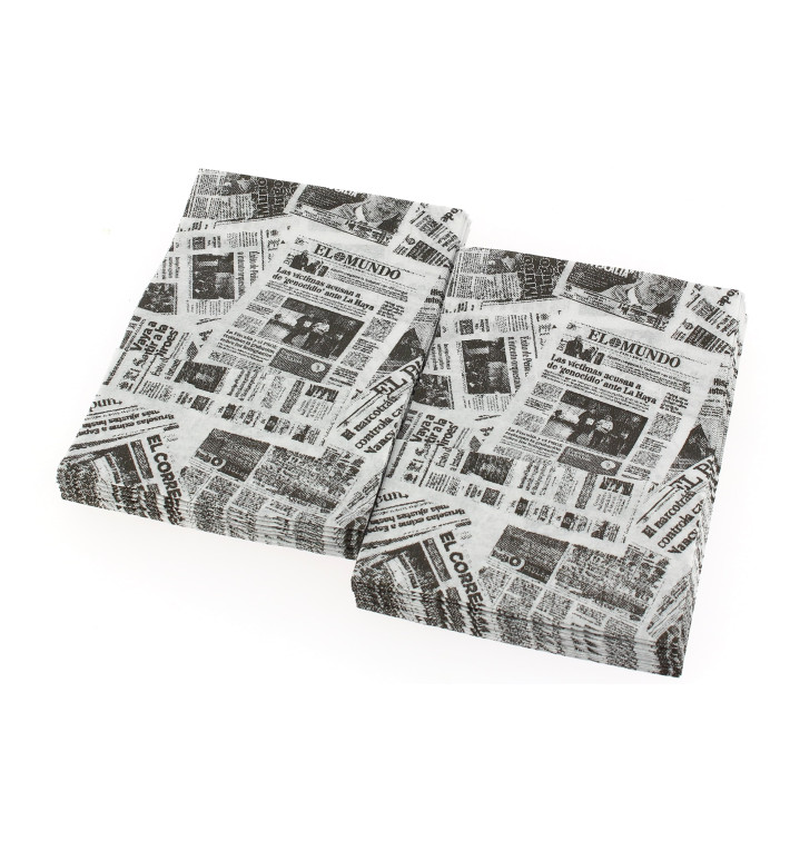 White Sulphite Paper Dispenser Napkins "Gràcies" 17x17cm (6.000 Units)