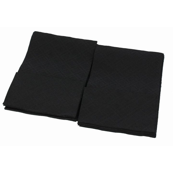 Paper Napkins "Miniservis" Black 17x17cm (160 Units)  