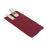 Pocket Fold Paper Airlaid Napkins Kanguro Burgundy 33x40cm (30 Units) 