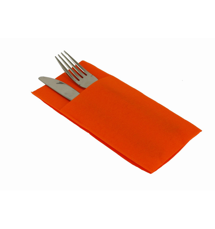 Pocket Fold Airlaid Napkins "Kanguro" Orange 40x40cm (480 Units)
