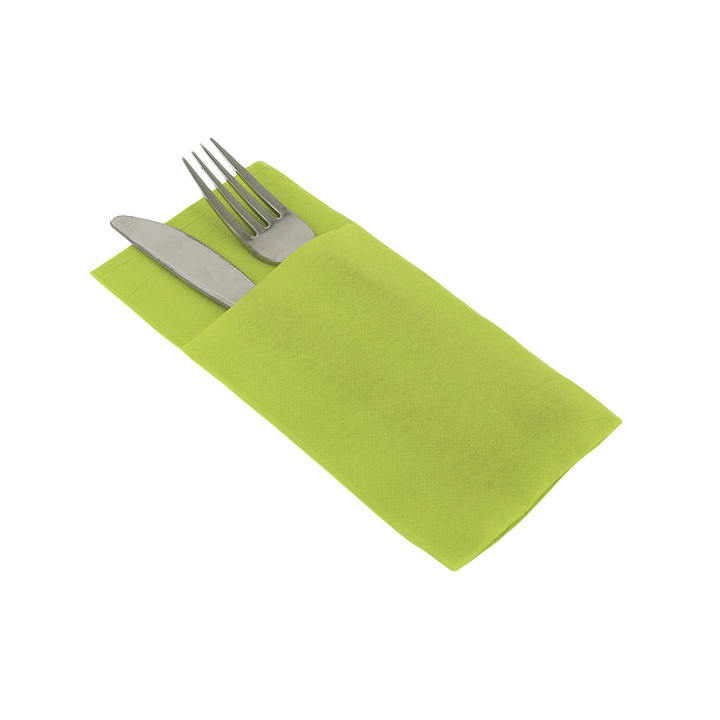 Pocket Fold Airlaid Napkins "Kanguro" Pistachio 40x40cm (30 Units) 