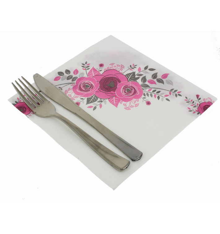 Paper Napkin Double Point "Bouquet" 40x40cm (50 Units) 