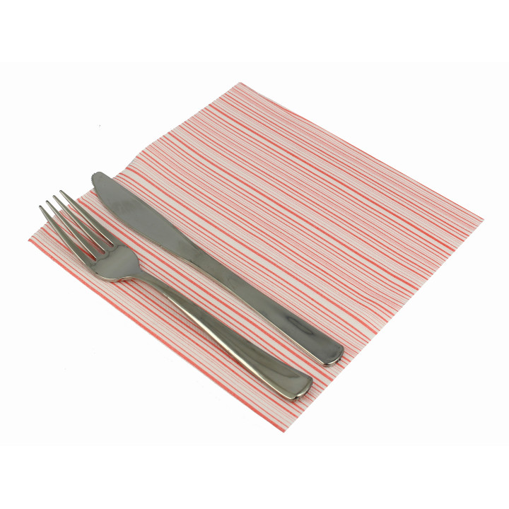 Airlaid Napkins "Basic" Red 40x40cm (50 Units) 