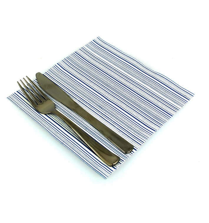 Airlaid Napkins "Basic" Blue 40x40cm (50 Units) 