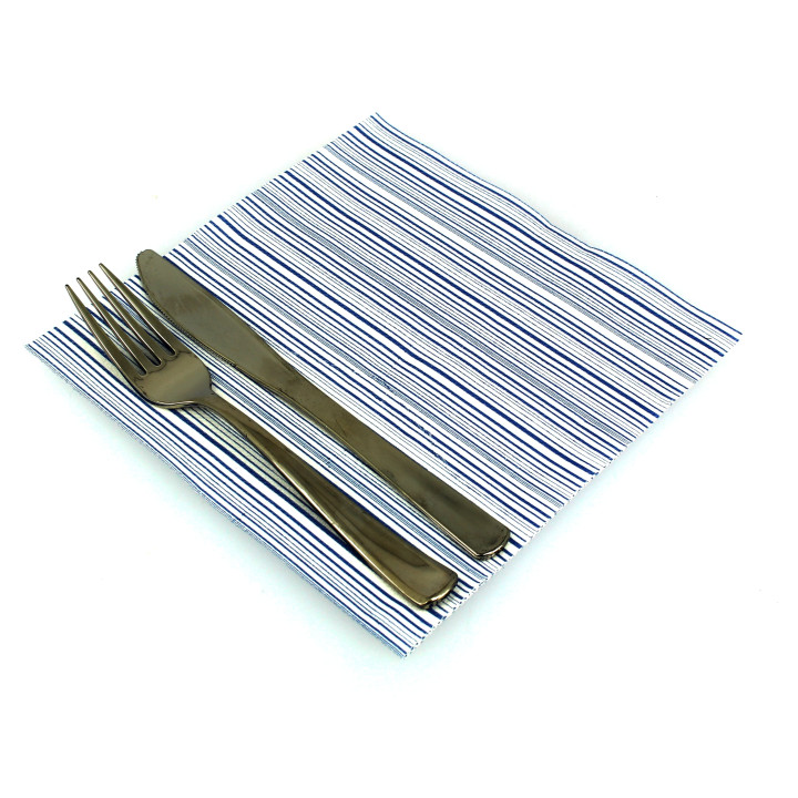 Airlaid Napkins "Basic" Blue 40x40cm (50 Units) 