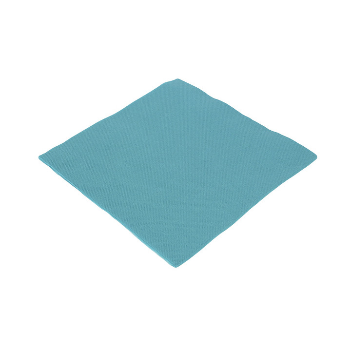 Paper Napkin Double Point Turquoise 40x40cm (50 Units) 