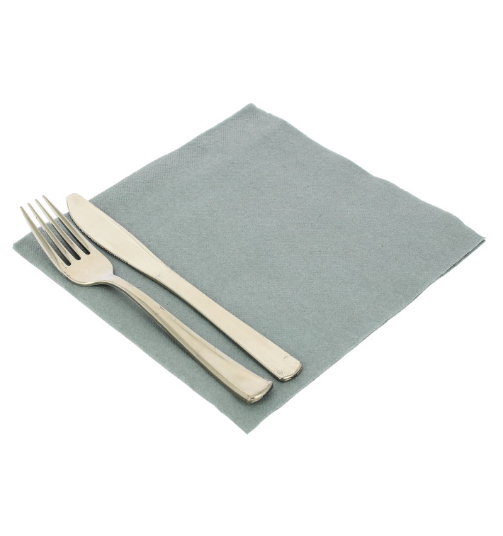 Paper Napkin Double Point Grey  40x40cm (1.200 Units)