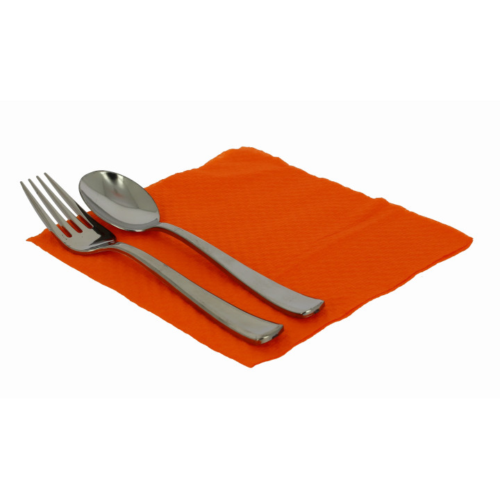 Paper Napkin Orange 33x33cm 1 Layer (70 Units) 
